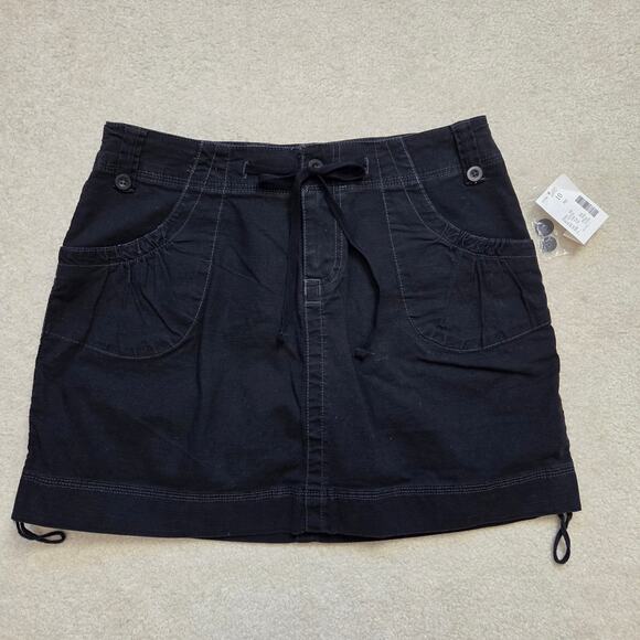 Fashion Bug Pants - NWT Fashion Bug 90's Size 10 Black Cotton Blend Skort